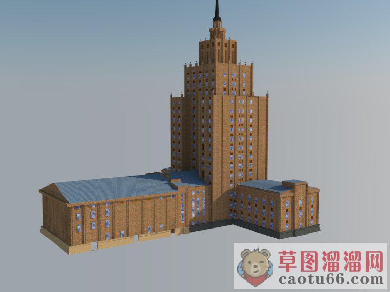 欧式建筑SU模型 1