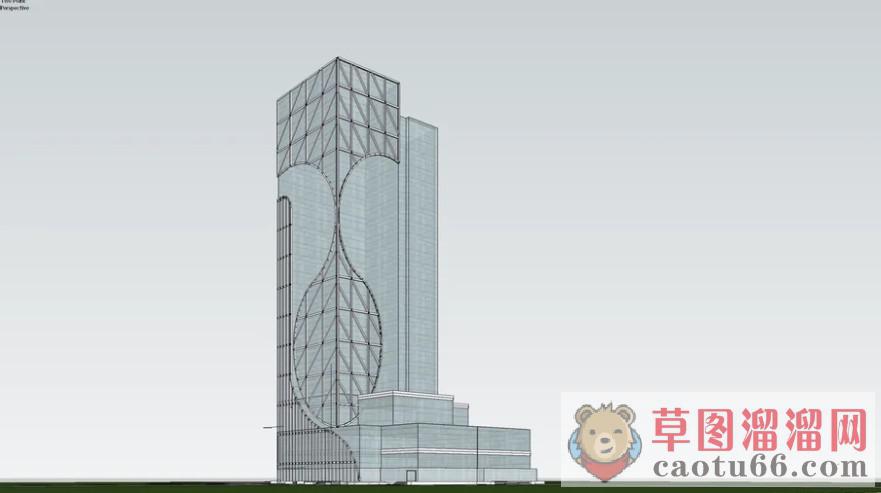 现代高层建筑SU模型 1