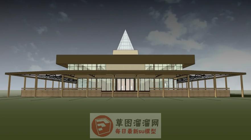 东南亚风格建筑SU模型