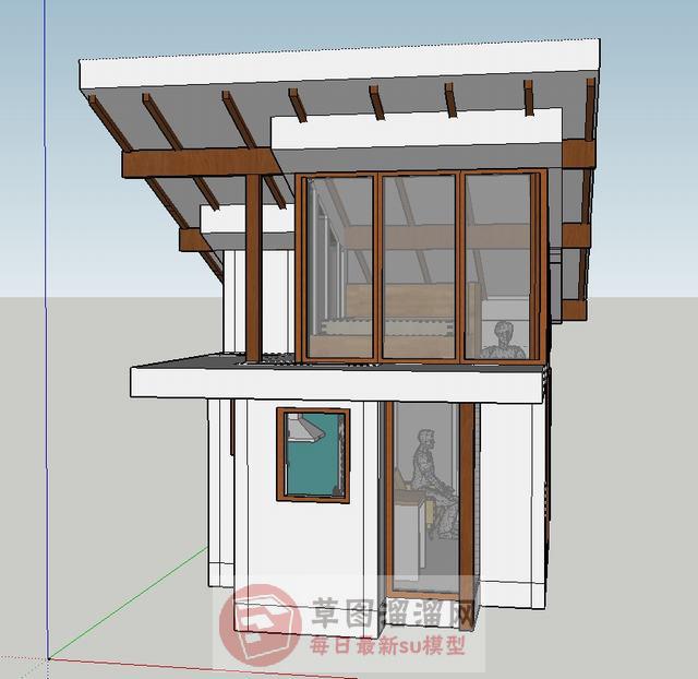 微型住宅建筑SU模型 2