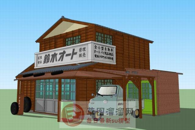 日式房屋建筑SU模型 4