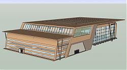 体育馆建筑SU模型 免费sketchup模型下载