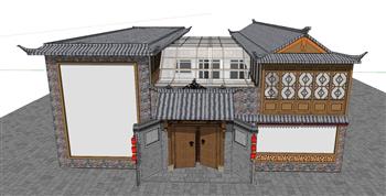 藏式  合院  建筑