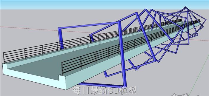 桥梁大桥SU模型 1