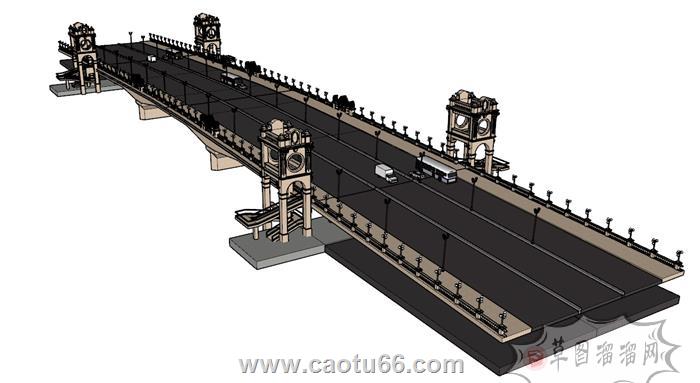 桥梁SU模型 1