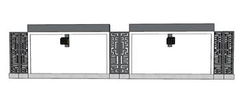 围墙SU模型 免费sketchup模型下载