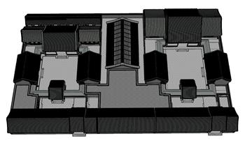 中式 合院 古建筑 住宅