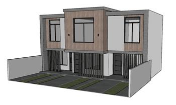 别墅住宅SU模型 免费sketchup模型下载