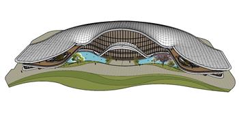异形建筑综合体SU模型
