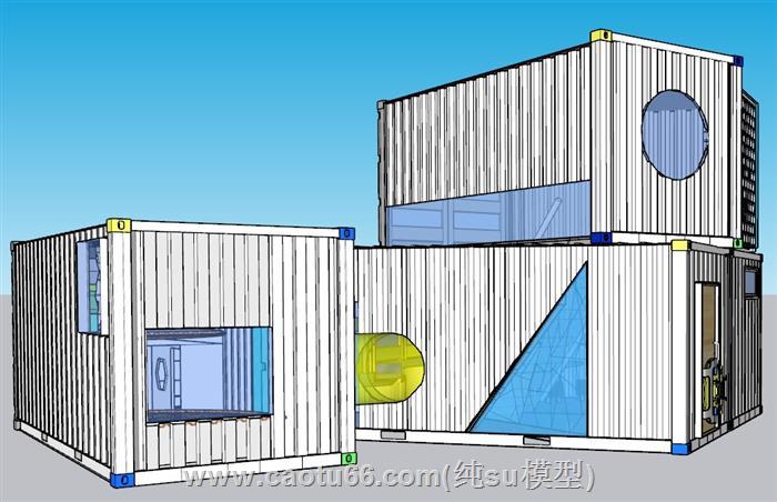 集装箱SU模型 1