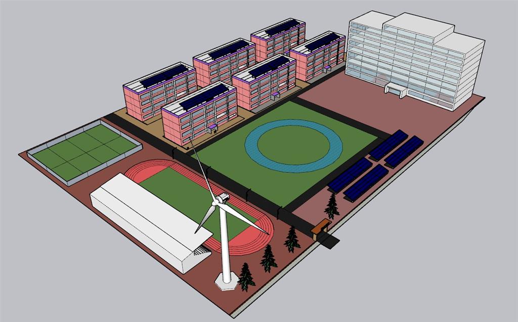 新能源学校SU模型 1