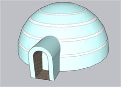 雪屋SU模型 免费sketchup模型下载