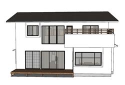 日本民房住宅SU模型 免费sketchup模型下载