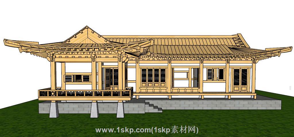 日韩古建筑SU模型 1