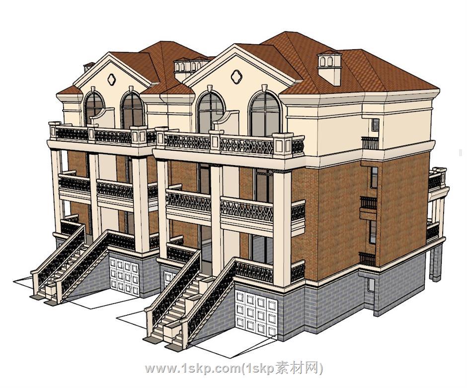 别墅SU模型 2