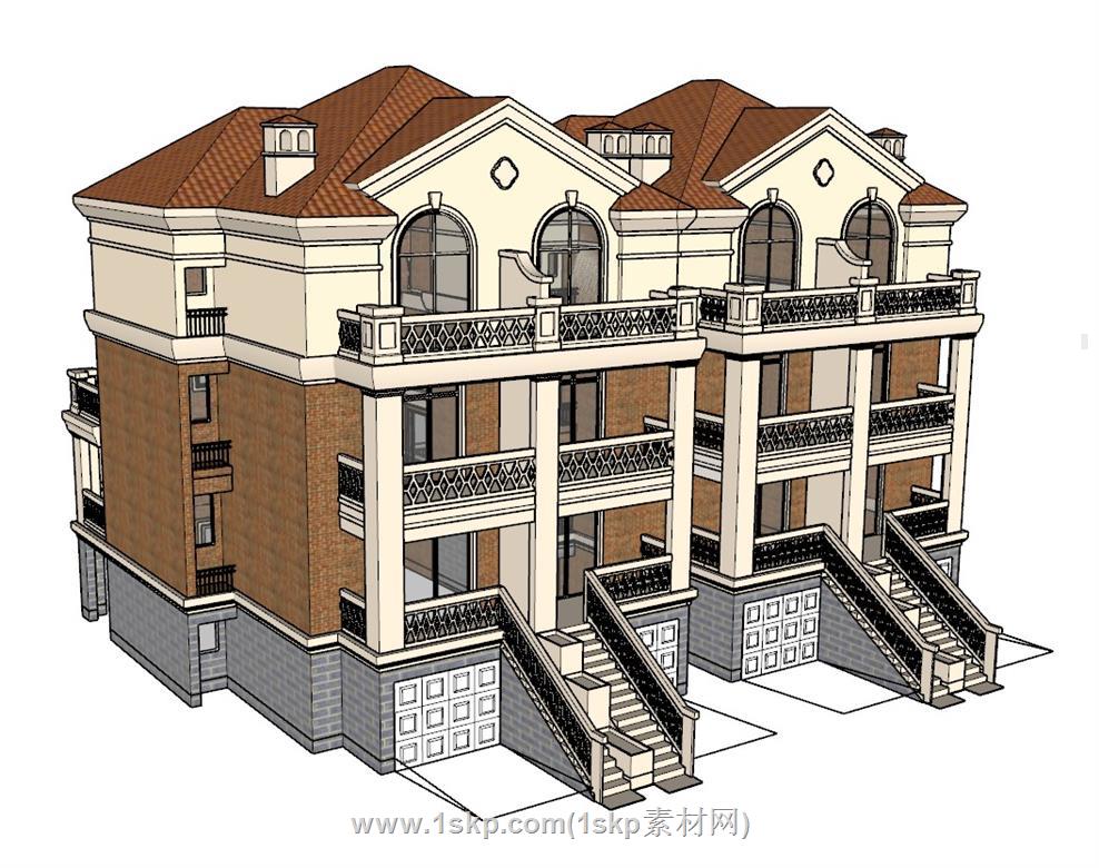 别墅SU模型 3