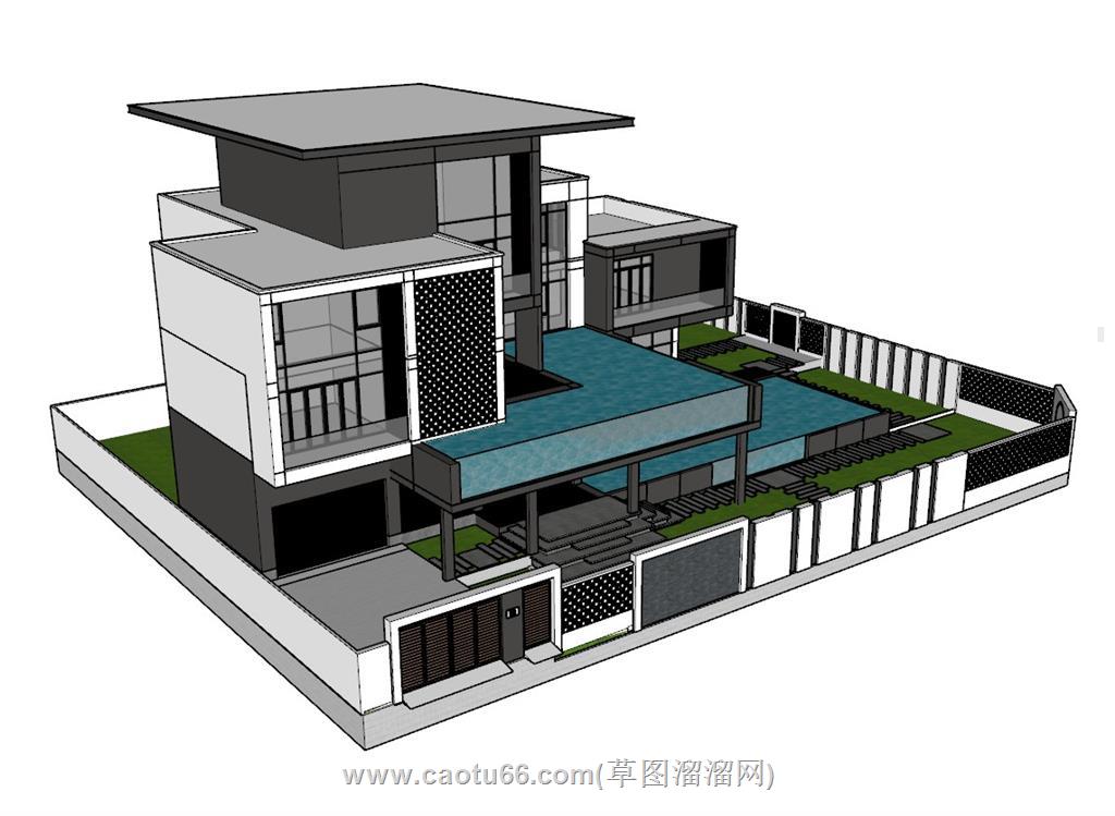 别墅SU模型 3