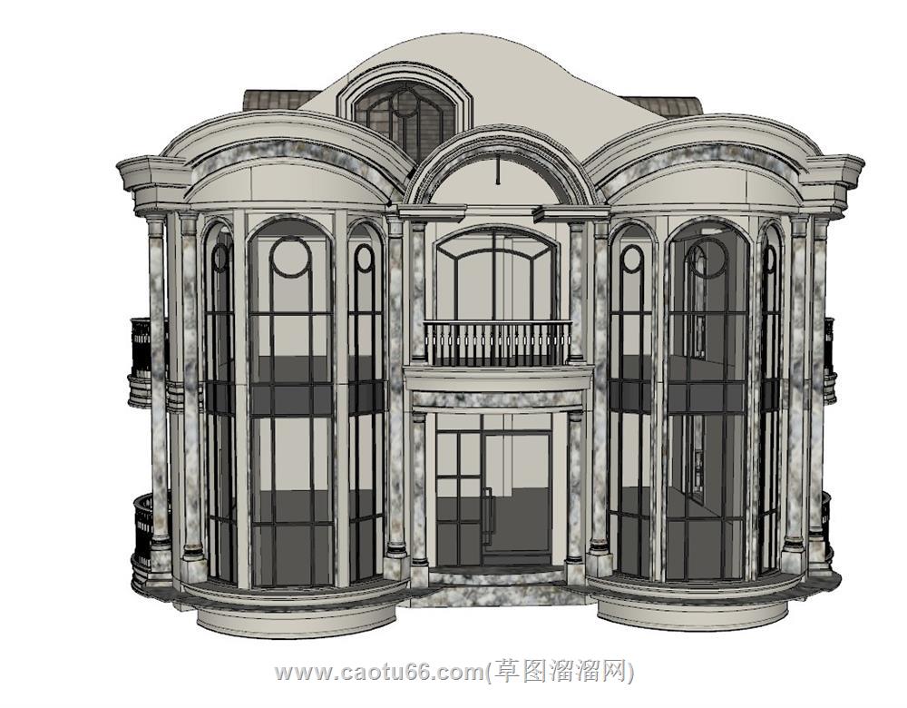 别墅住宅SU模型 1