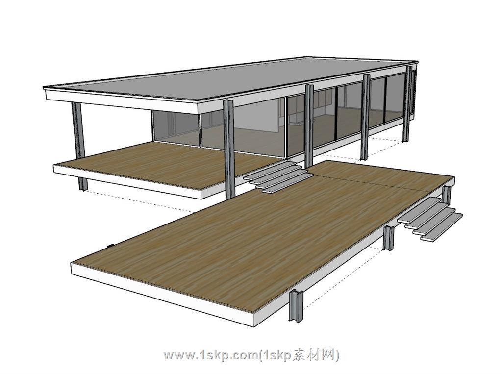 密斯住宅SU模型 2