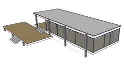 密斯住宅SU模型 免费sketchup模型下载