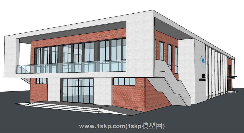 体育场体育馆游泳馆SU模型 1