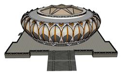 莲花 造型 体育馆 建筑