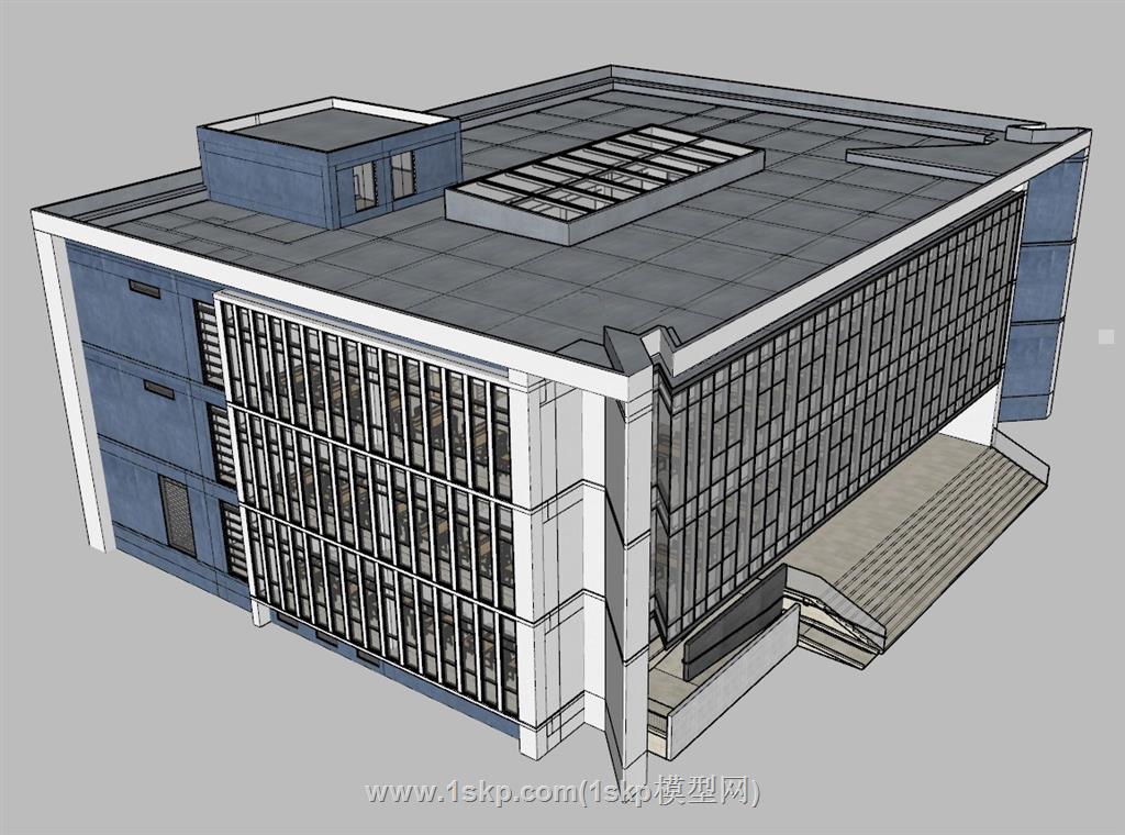 图书馆建筑SU模型 2