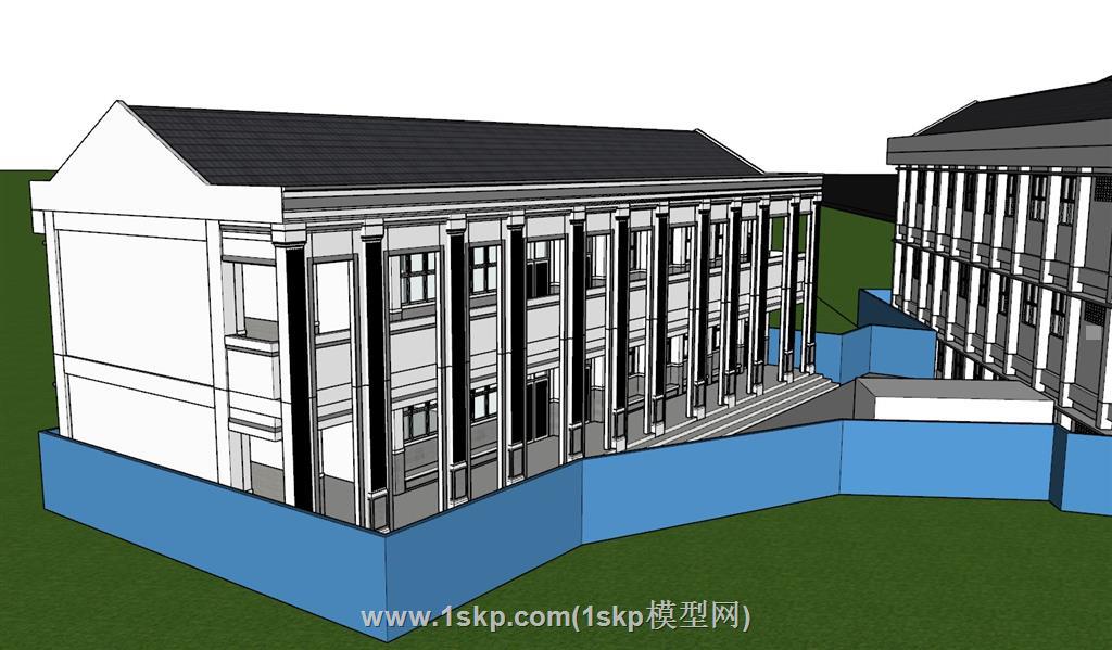 学校校园SU模型 3