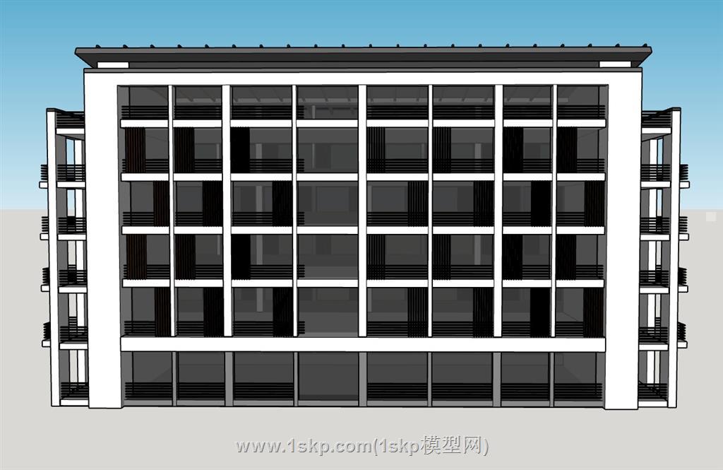 学生宿舍建筑SU模型 2