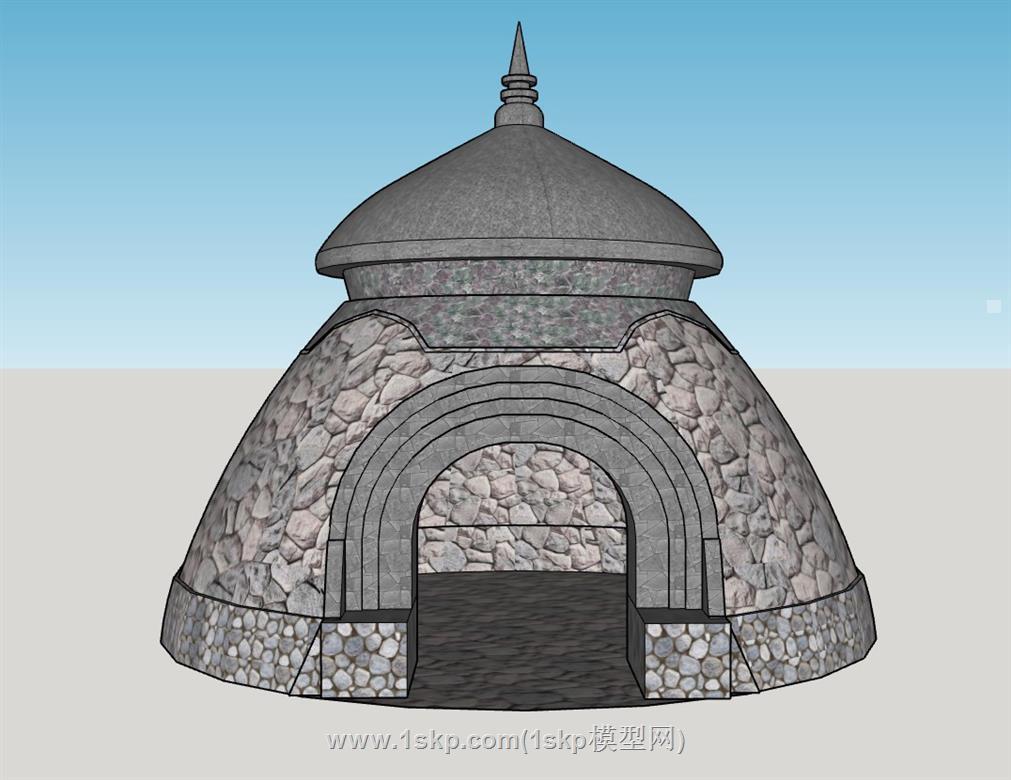 藏式蒙古包SU模型 1