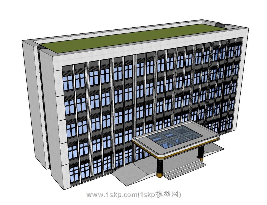 行政办公楼酒店SU模型 3