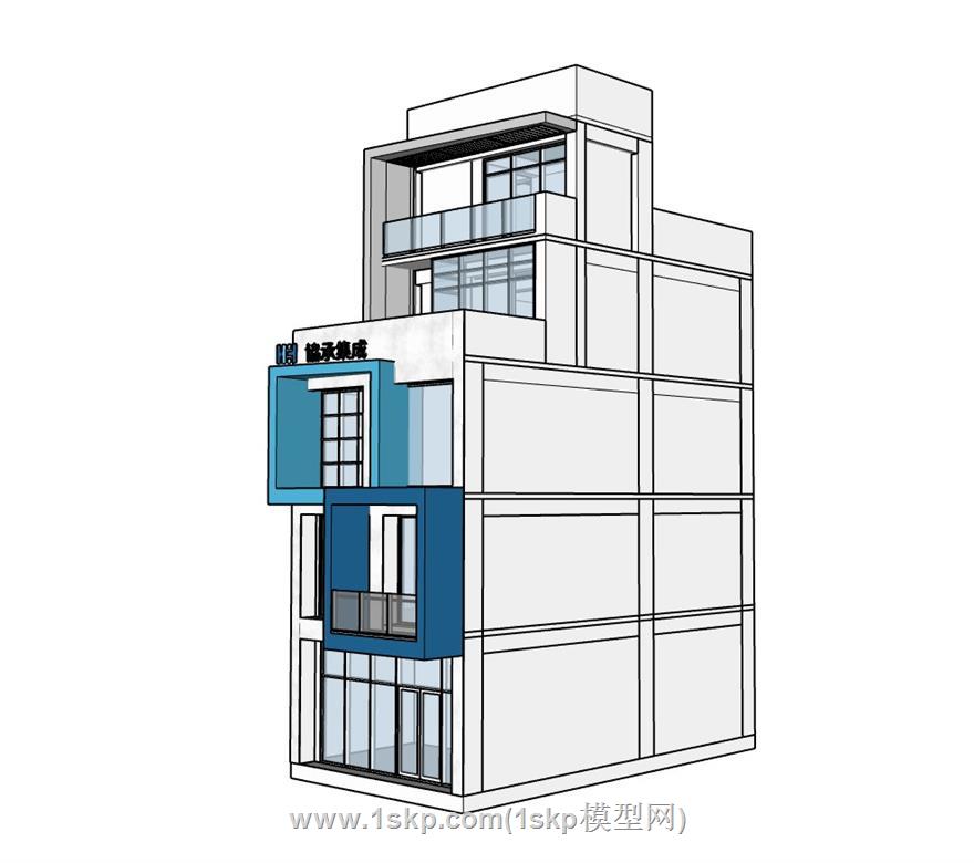 自建房SU模型 1