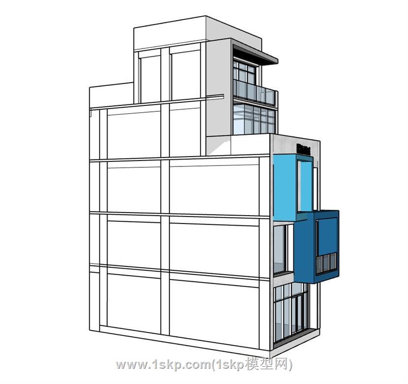 自建房SU模型 2