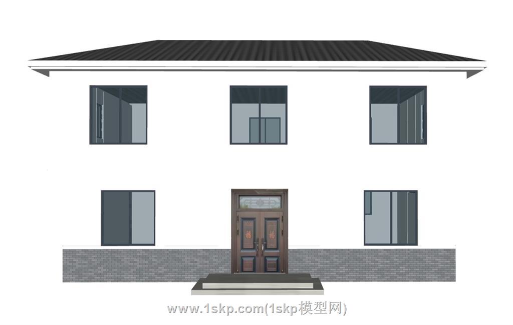 自建房民房SU模型 2