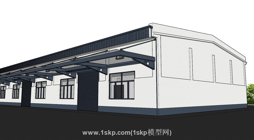 厂房仓库SU模型 1