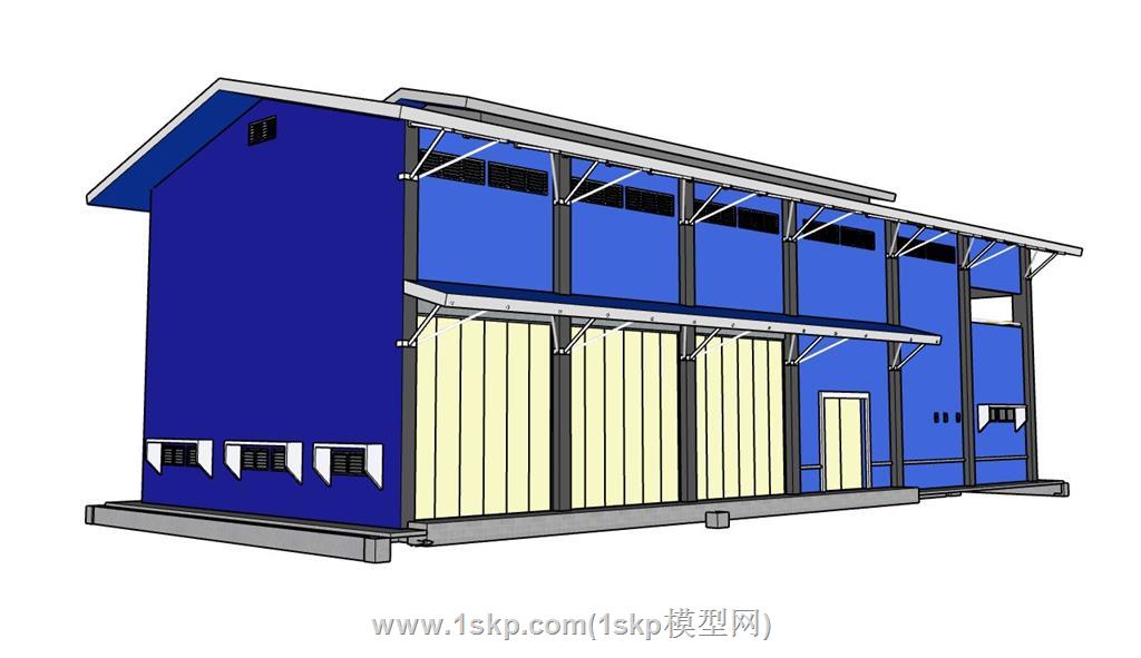 活动板房SU模型