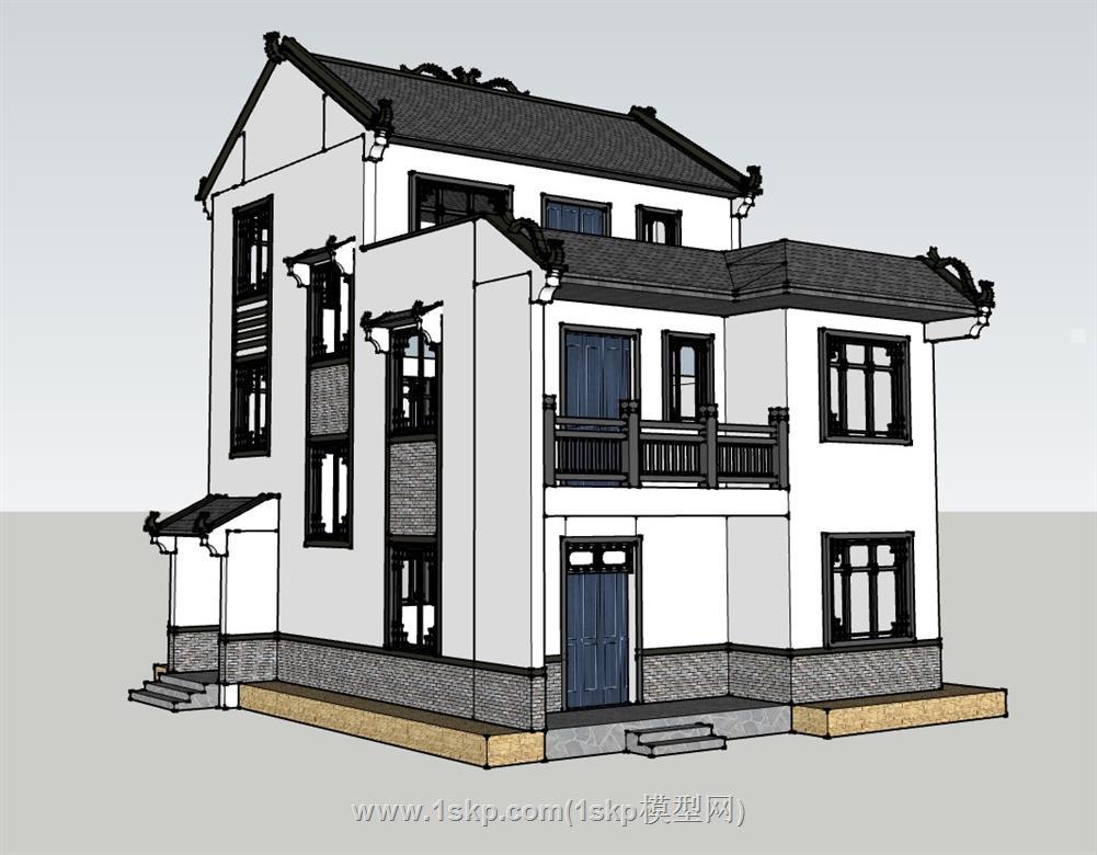 民房民居独栋SU模型 2