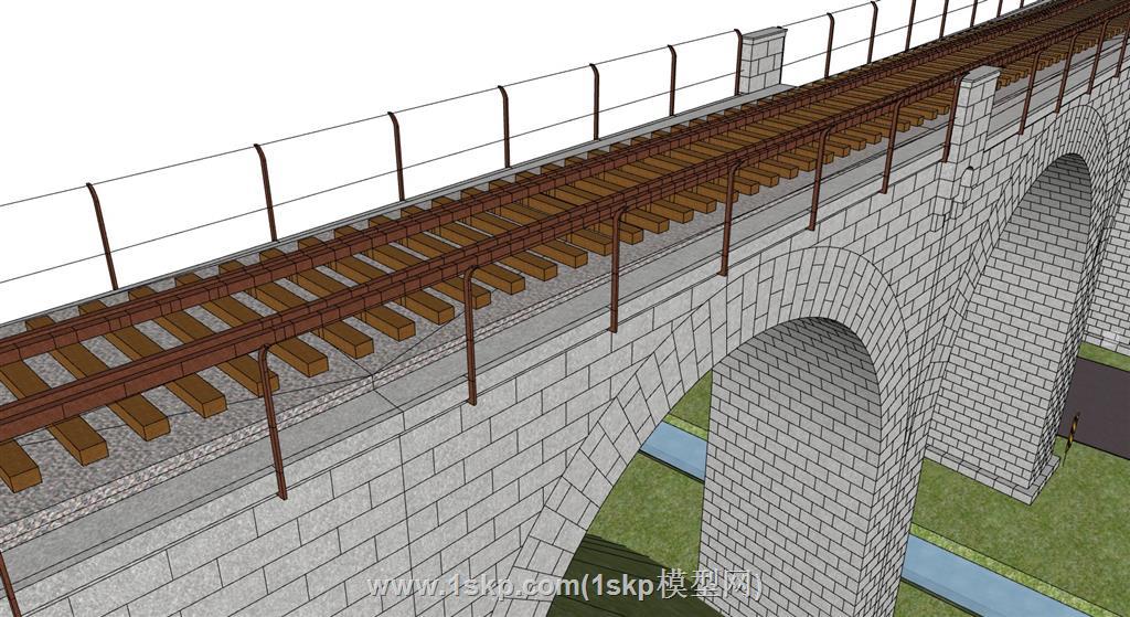铁路桥梁SU模型 2