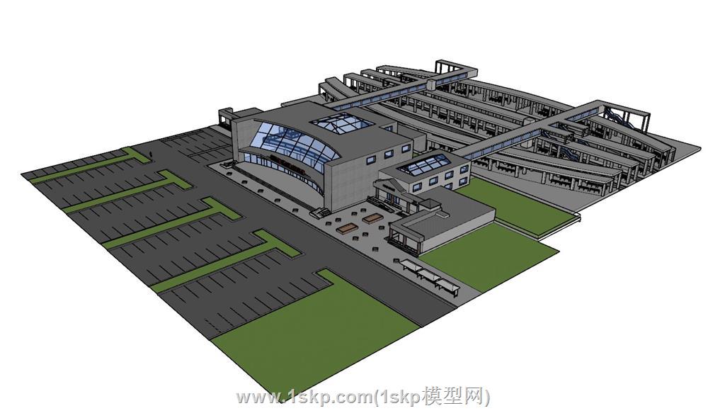 总站客运站SU模型 1