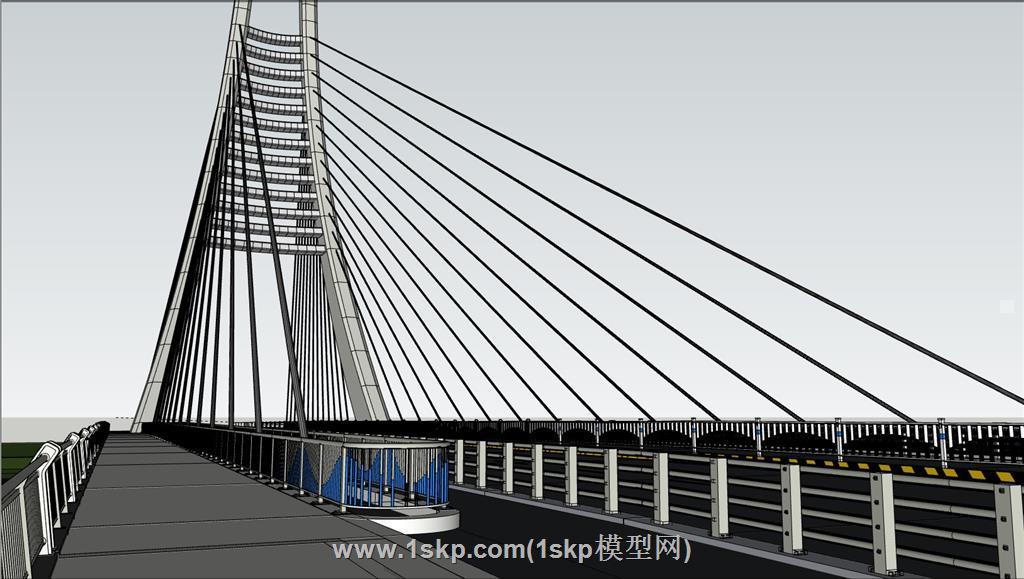 大桥桥梁SU模型 2