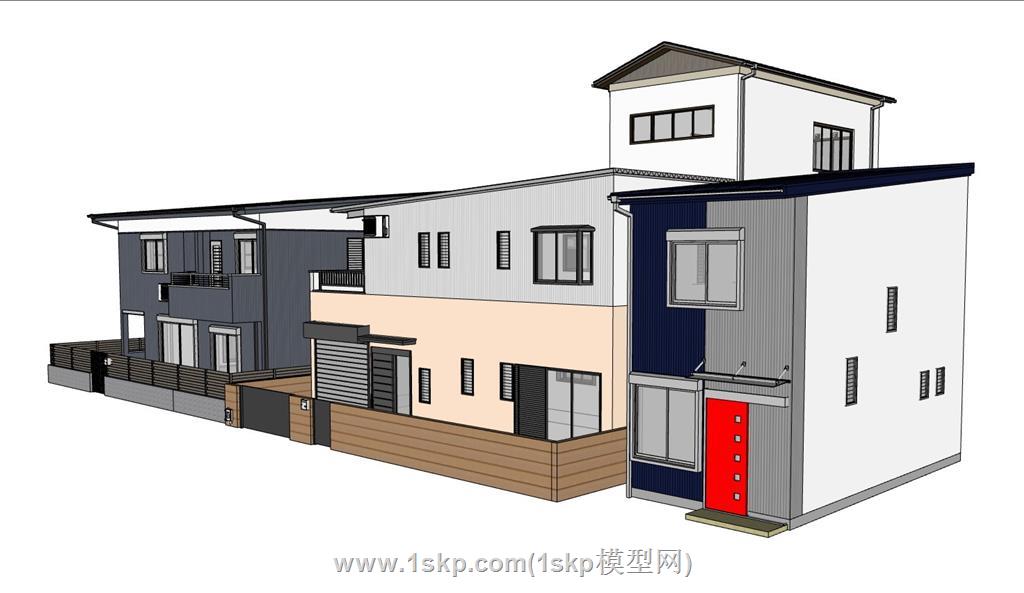 日式房屋建筑SU模型 2