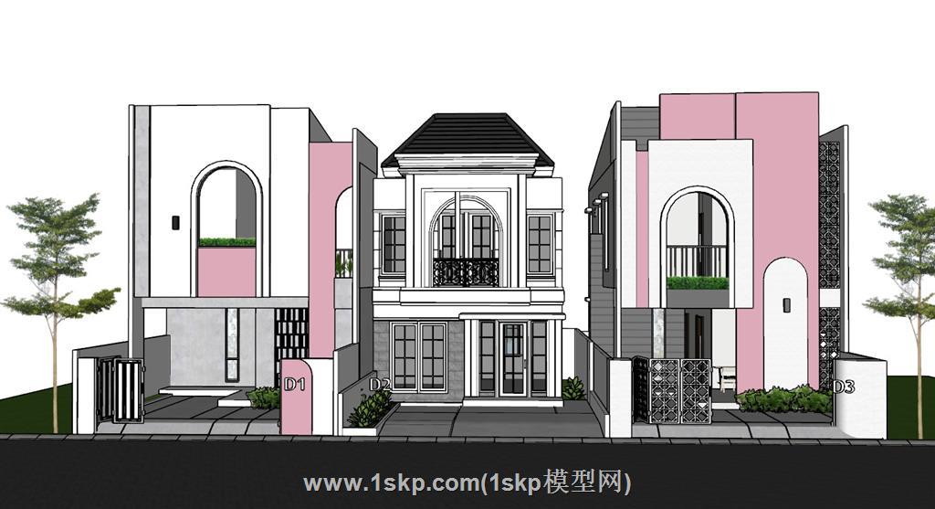 别墅住宅SU模型 2