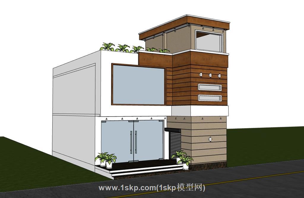 私人楼房住宅SU模型 1