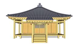 日式建筑 免费sketchup模型下载