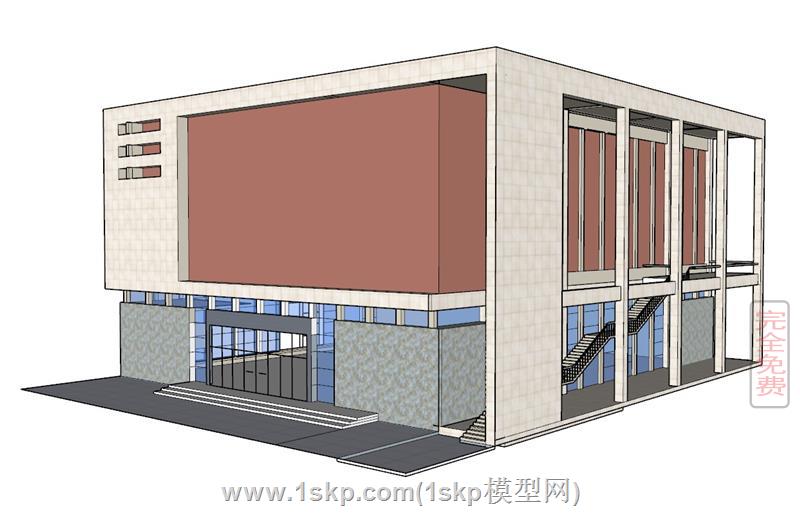 体育馆文体楼建筑 1