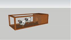 鸡笼鸡舍小母鸡SU模型 免费sketchup模型下载