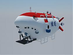 蛟龙号载人潜水器SU模型 免费sketchup模型下载