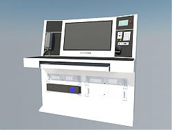 中控电脑指挥电脑SU模型 免费sketchup模型下载
