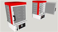 电烤箱烤肉设备SU模型