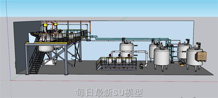 工厂设备SU模型 1